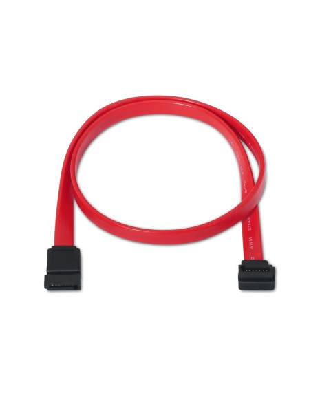 CABLE SATA III DATOS 6G DATOS ACODADO ROJO 0.5M AISENS A130-0155