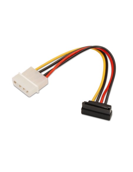 CABLE SATA ALIMENTACION ACODADO MOLEX 4PIN M-SATAH 16CM AISENS A131-0160