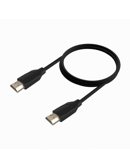 CABLE HDMI V2.0 PREMIUM ALTA VELOCIDAD 4K60HZ AM-AM NEGRO 1.0M AISENS A120-0722