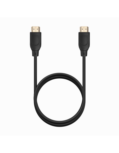 CABLE HDMI V2.0 PREMIUM ALTA VELOCIDAD 4K60HZ AM-AM NEGRO 1.0M AISENS A120-0722