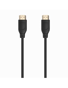 CABLE HDMI V2.0 PREMIUM ALTA VELOCIDAD 4K60HZ AM-AM NEGRO 0.5M AISENS A120-0721