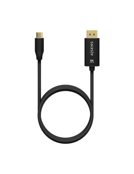 CABLE CONVERSOR USB-C-M A DP-M 8K60HZ ALUMINIO NEGRO 1.8M AISENS A109-0687