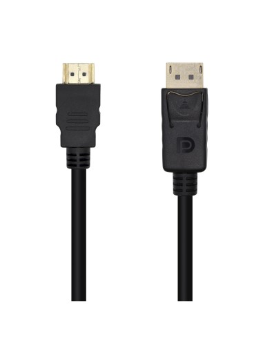 CABLE CONVERSOR DISPLAYPORT A HDMI DPM-HDMI AM NEGRO 5.0M AISENS A125-0461