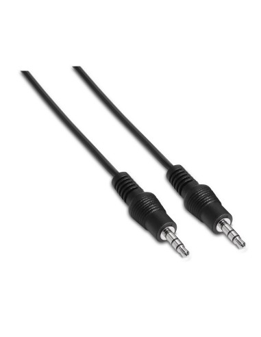 CABLE AUDIO ESTEREO JACK 3.5M-JACK 3.5M NEGRO 0.3M AISENS A128-0141