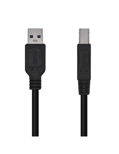 CABLE USB 3.0 IMPRESORA TIPO AM-BM NEGRO 3.0M AISENS A105-0445