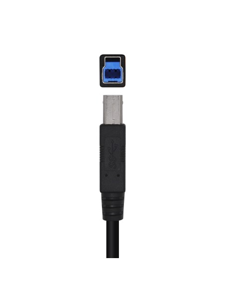 CABLE USB 3.0 IMPRESORA TIPO AM-BM NEGRO 2.0M AISENS A105-0444