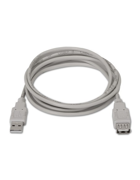 CABLE USB 2.0 TIPO AM-AH BEIGE 1.0M AISENS A101-0012