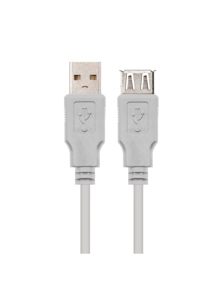 CABLE USB 2.0 TIPO AM-AH BEIGE 3.0 M NANOCABLE 10.01.0204