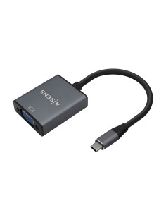 CONVERSOR USB-C A VGA USB-CM-HDB15H ALUMINIO GRIS 15CM AISENS A109-0691