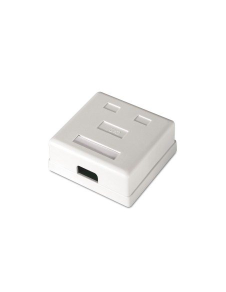 ROSETA DE SUPERFICIE RJ45 CAT.6 UTP 2 TOMAS BLANCO AISENS A139-0302