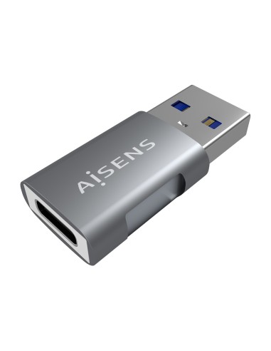 ADAPTADOR MINI USB 3.2 GEN2 10G 3A TIPO USB-CH-AM GRIS AISENS A108-0655