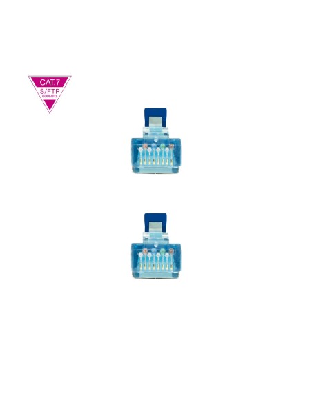 CABLE RED LATIGUI CAT.7 LSZH SFTP PIMF AWG26 AZUL 50 CM NANOCABLE 10.20.1700-BL