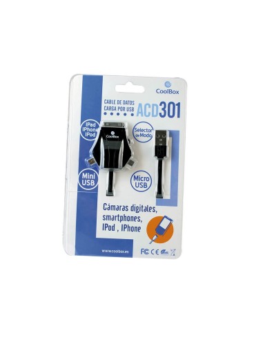 CABLE USB COOLBOX DISPOSITIVOS MOVILES CABLE ACD301UC