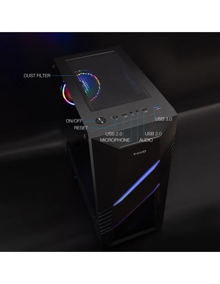 CAJA SEMITORRE GAMING TQGCC102-B BIOHAZARD NEGRA TOOQ TQGCC102-B