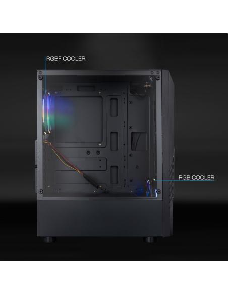 CAJA SEMITORRE GAMING TQGCC102-B BIOHAZARD NEGRA TOOQ TQGCC102-B