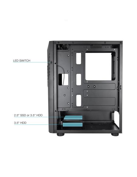 CAJA SEMITORRE GAMING TQGCC102-B BIOHAZARD NEGRA TOOQ TQGCC102-B