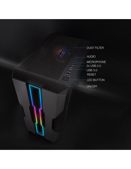 CAJA SEMITORRE GAMING TQGCC103-B NIGHTCITY NEGRA TOOQ TQGCC103-B
