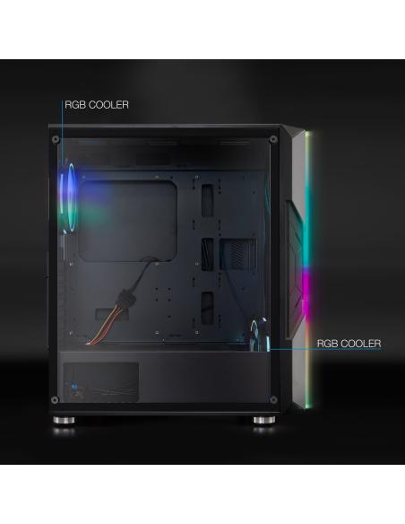 CAJA SEMITORRE GAMING TQGCC103-B NIGHTCITY NEGRA TOOQ TQGCC103-B