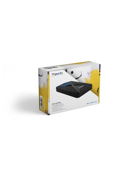CAJA EXTERNA 2.5 TOOQ GAMING SATA USB3.03.1 GEN1 LEDS AZUL TQE-2550BL