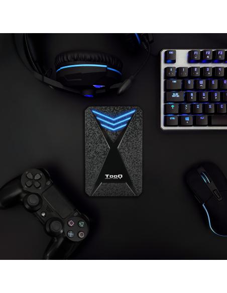 CAJA EXTERNA 2.5 TOOQ GAMING SATA USB3.03.1 GEN1 LEDS AZUL TQE-2550BL