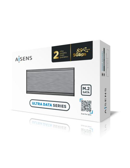 CAJA EXTERNA M.2 (NGFF)  SATA A USB3.1 GEN1 GRIS AISENS ASM2-007GRY