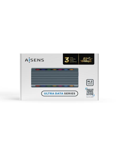 CAJA EXTERNA M.2 ASM2-RGB011GR SATA-NVME USB3.1 GEN2 GRIS AISENS ASM2-RGB011GR