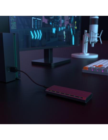 CAJA EXTERNA M.2 ASM2-RGB011GR SATA-NVME USB3.1 GEN2 GRIS AISENS ASM2-RGB011GR