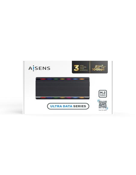 CAJA EXTERNA M.2 ASM2-RGB011GR SATA-NVME USB3.1 GEN2 NEGRA AISENS ASM2-RGB012B