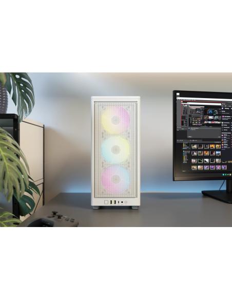 CAJA MINI-ITX CORSAIR ICUE 2000D RGB AIRFLOW BLANCA CC-9011247-WW