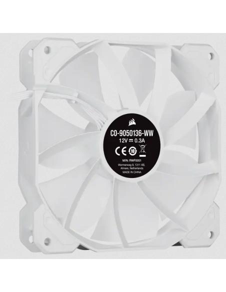 VENTILADOR CAJA ADICIONAL 12X12 CORSAIR SP120 RGB ELITE BLANCO