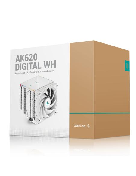 REFRIGERADOR CPU MULTIZOCALO DEEPCOOL AK620 DIGITAL WH V.DOBLE R-AK620-WHADMN-G