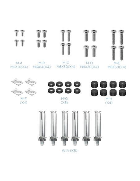 SOPORTE DE SUELO FIJO ALUMINIO TV 37-70  90 TOOQ FS2270M-B