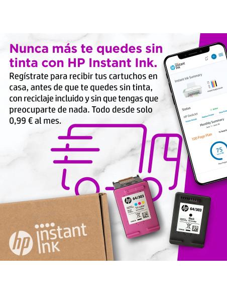 IMPRESORA HP  DESKJET MULTIFUNCION 2722E WIFIFAX MOVIL VERDEBLANCO 26K69B