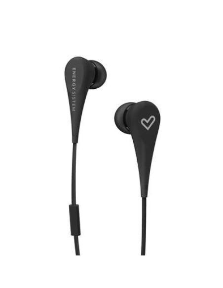 AURICULAR ENERGY EARPHONES STYLE 1 IN-EAR FLAT CABLE MICROFONO BLACK 445974
