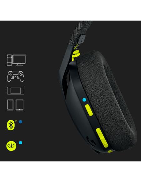 AURICULAR LOGITECH G435 LIGHTSPEED INLAMBRICOS NEGRO 981-001050