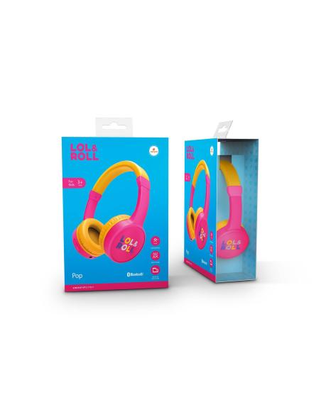 AURICULAR ENERGY LOLROLL POP KIDS BLUETOOTH HEADPHONES PINK 454877