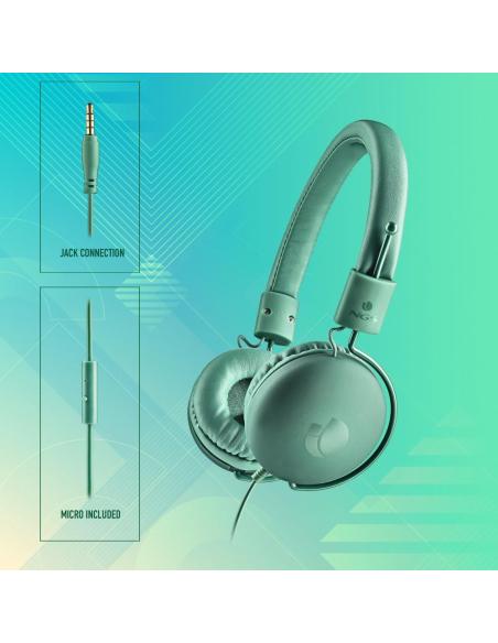 AURICULAR NGS CROSS HOP TEAL GREEN CABLE 1.2M VOICE ASSISTANT CROSSHOPTEAL