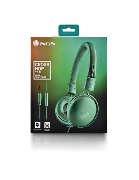 AURICULAR NGS CROSS HOP TEAL GREEN CABLE 1.2M VOICE ASSISTANT CROSSHOPTEAL