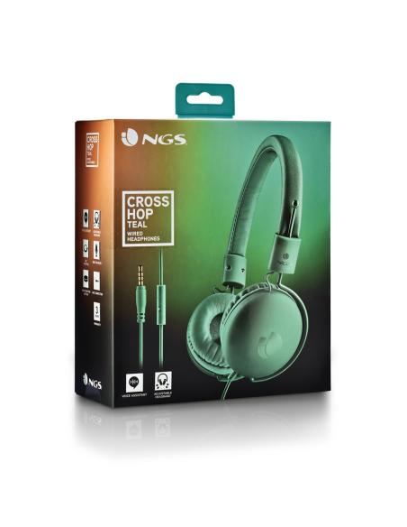 AURICULAR NGS CROSS HOP TEAL GREEN CABLE 1.2M VOICE ASSISTANT CROSSHOPTEAL