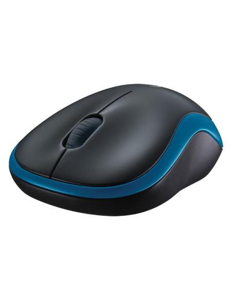RATON LOGITECH INALAMBRICO M185 NEGRO-AZUL USBINAL 910-002236