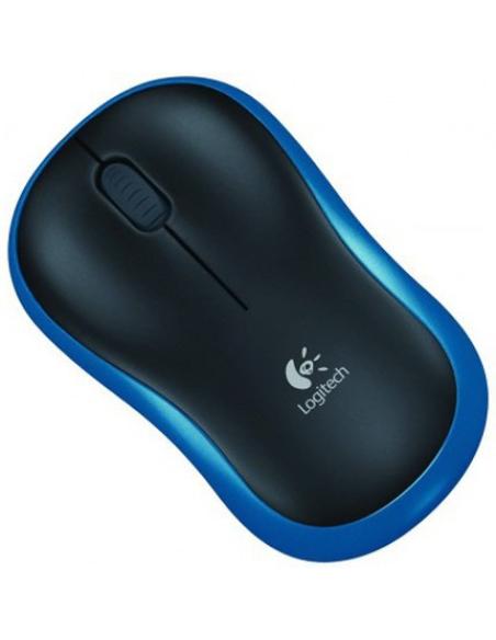 RATON LOGITECH INALAMBRICO M185 NEGRO-AZUL USBINAL 910-002236