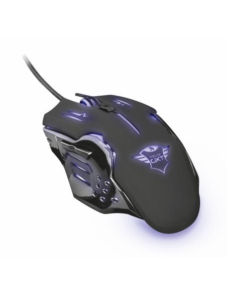 RATON TRUST USB GAMING RAVA LED OPTICO 2000DPI NEGRO 22090