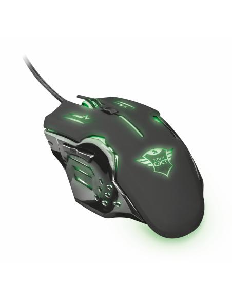 RATON TRUST USB GAMING RAVA LED OPTICO 2000DPI NEGRO 22090