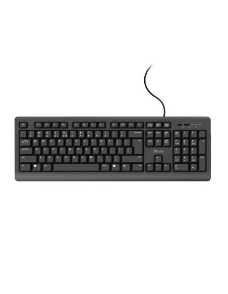 TECLADO TRUST USB TK-150 SILENCIOSO NEGRO 23982