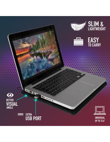 SOPORTE REFRIGERADOR PORTATIL NGS JETSTAND HASTA 15.6 LUZ LED