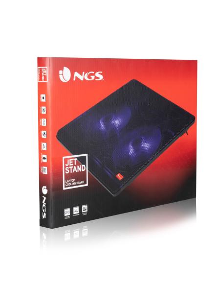 SOPORTE REFRIGERADOR PORTATIL NGS JETSTAND HASTA 15.6 LUZ LED