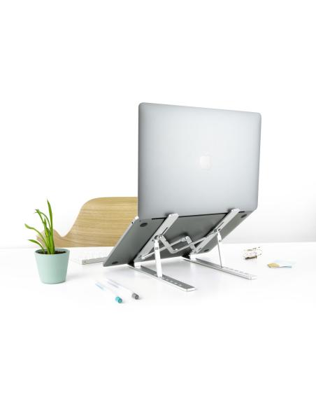 SOPORTE ELEVADOR PARA PORTATIL ALUMINIO PLEGABLE TOOQ TQLRS0033-AL