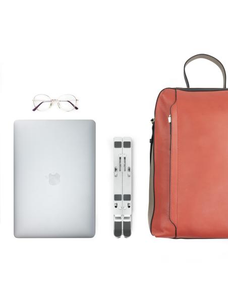 SOPORTE ELEVADOR PARA PORTATIL ALUMINIO PLEGABLE TOOQ TQLRS0033-AL