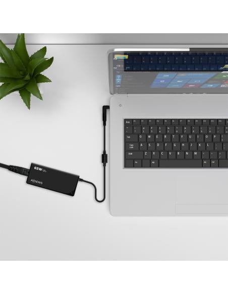 CARGADOR PORTATIL  65W AUTO  9 CONECTORES USB-A QC.3.0 AISENS ASLC-65WAUTO-BK