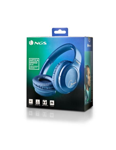 AURICULAR NGS BLUETOOTH 5.1 HEADPHONE ARTICA GREED AZUL